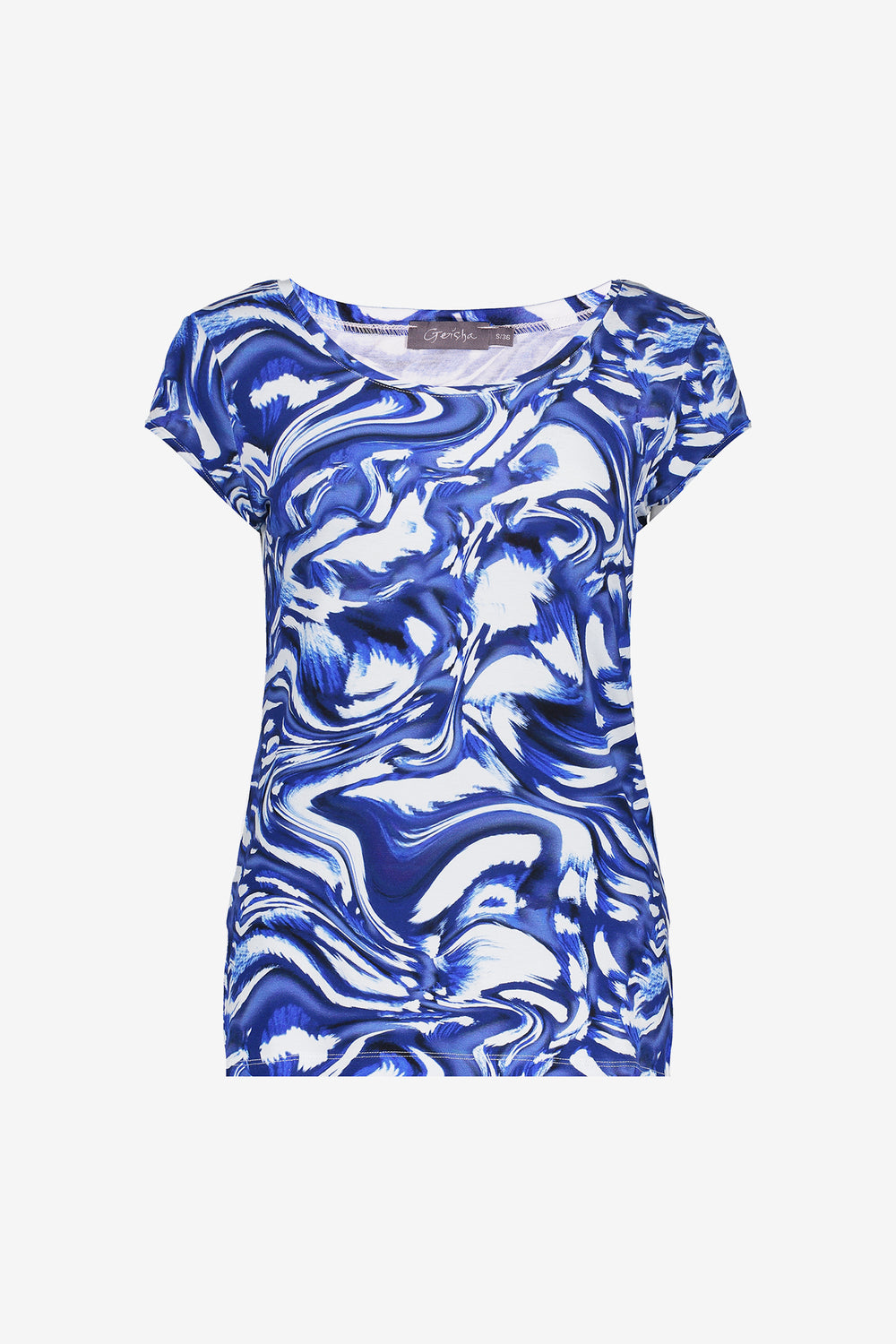 Geisha dames T-shirt met ronde hals en print