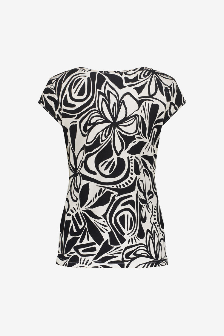 Geisha Damen-T-Shirt mit Rundhalsausschnitt und Print