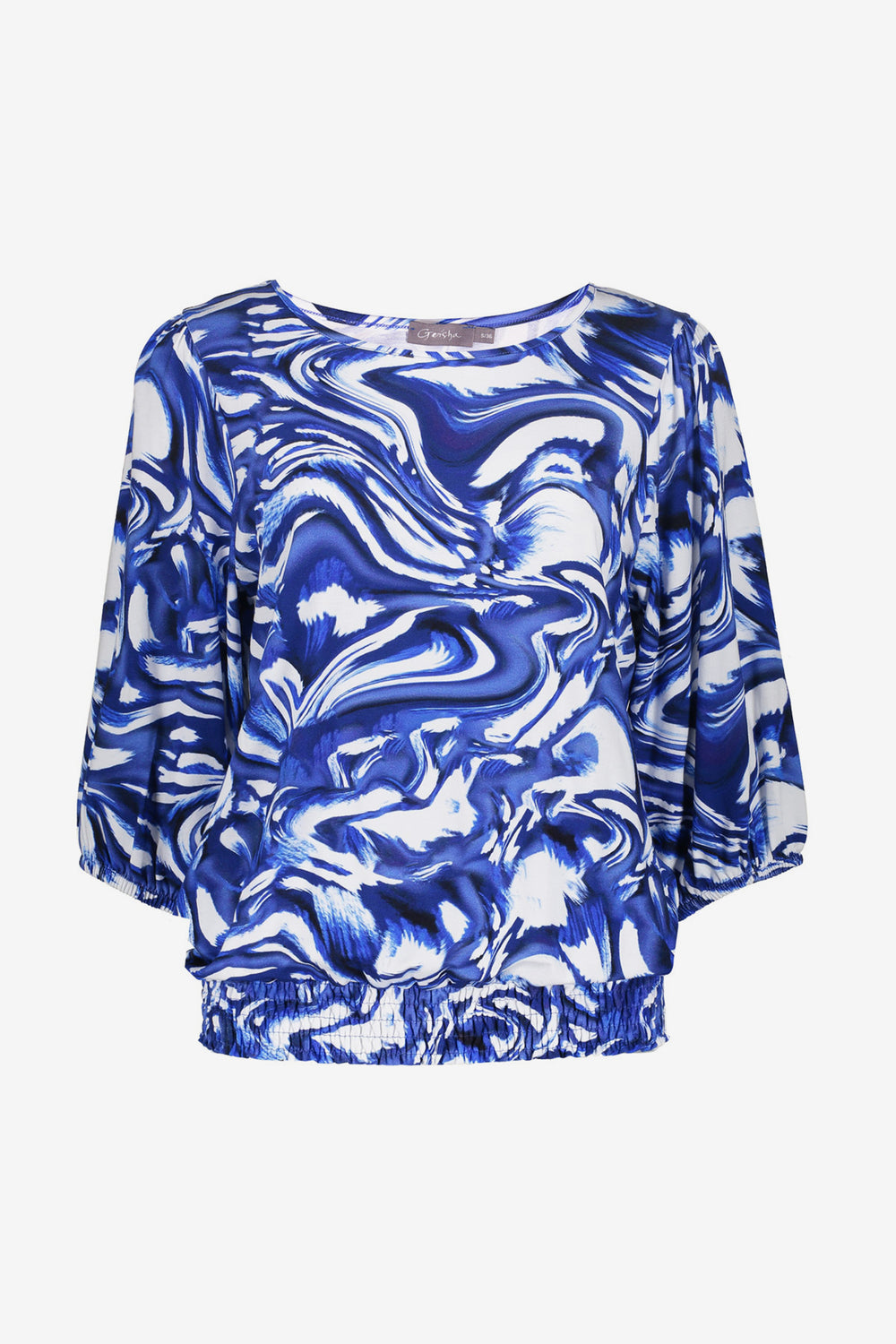 Geisha dames T-shirt met 3/4 mouwen en print