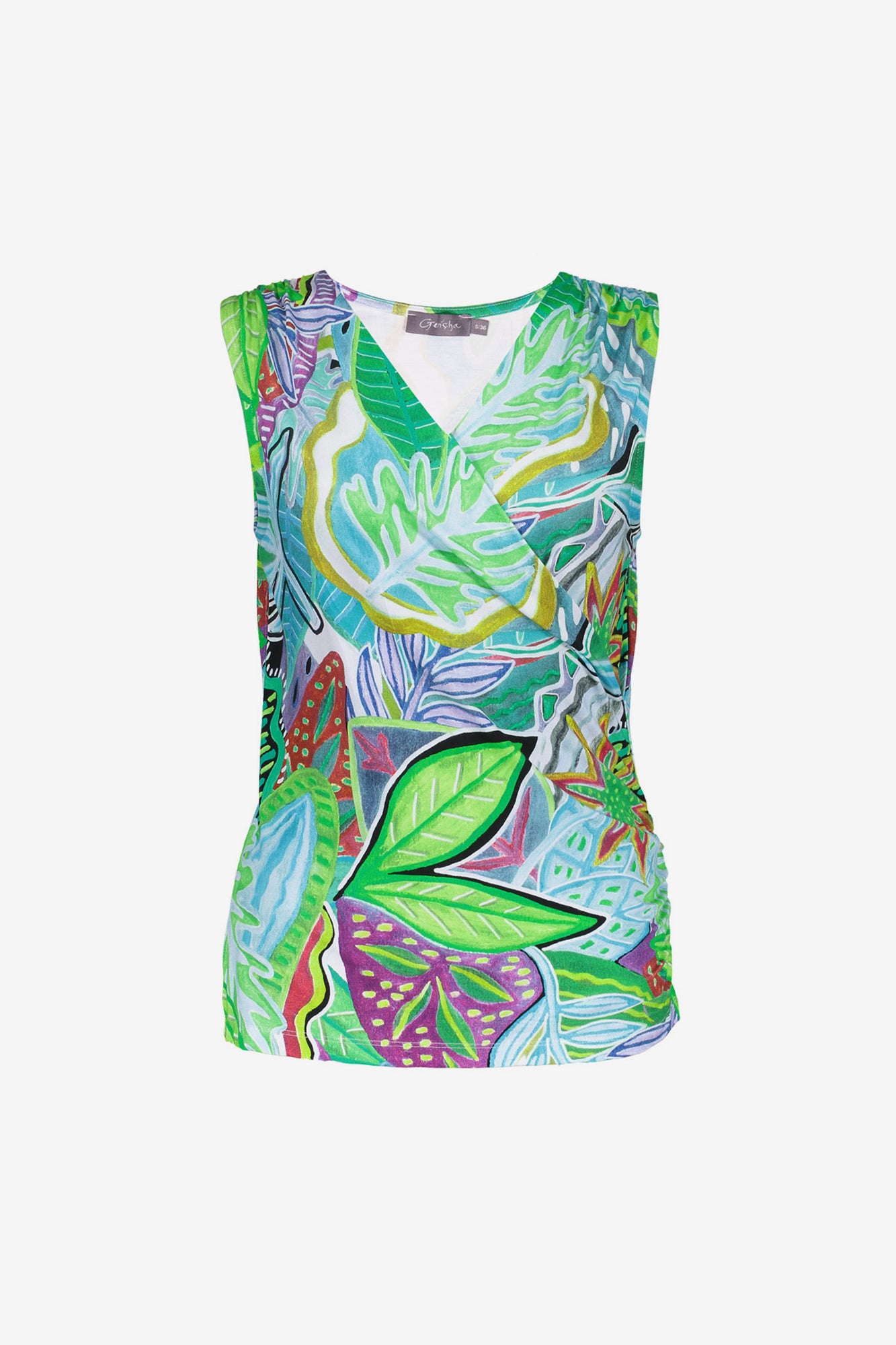 Geisha dames omslag top met print