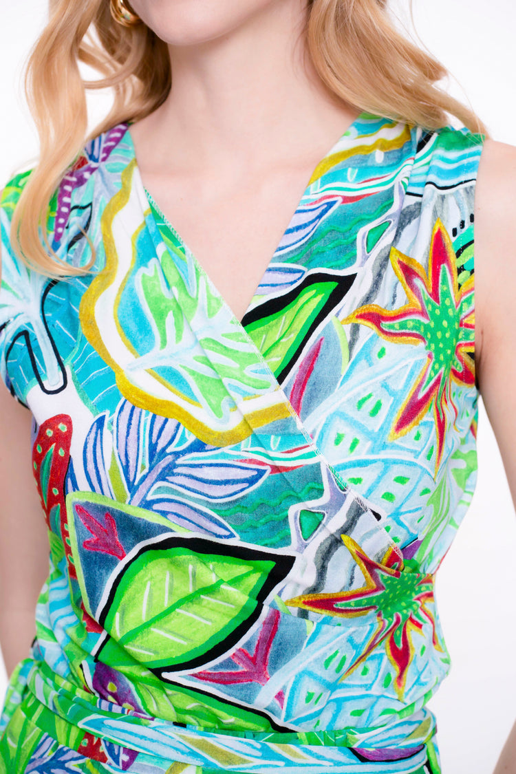 Geisha dames omslag top met print