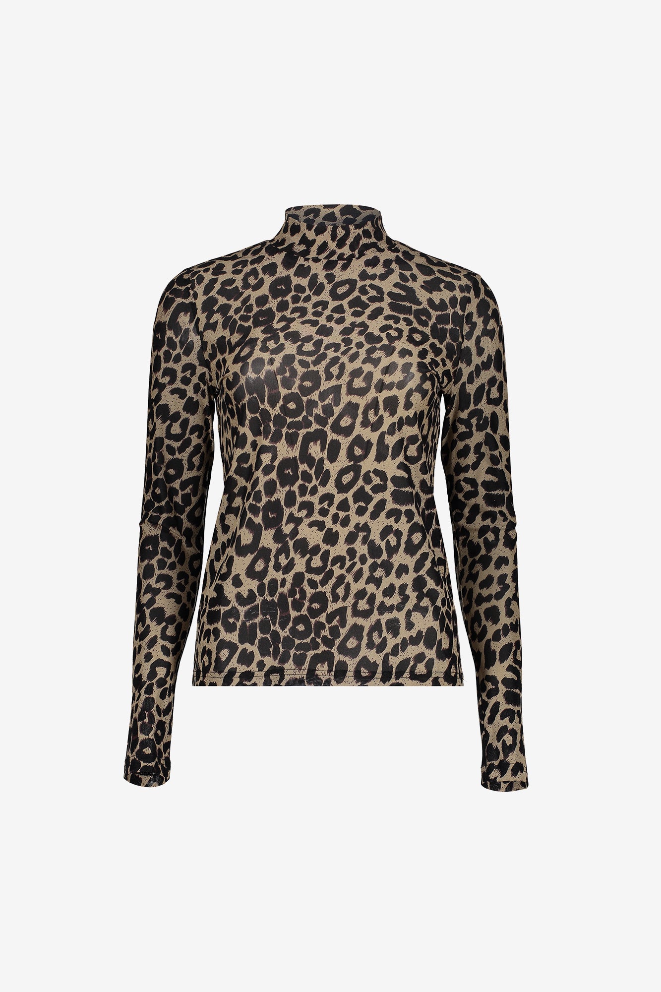 Geisha Damen-Mesh-Top mit Leoprint