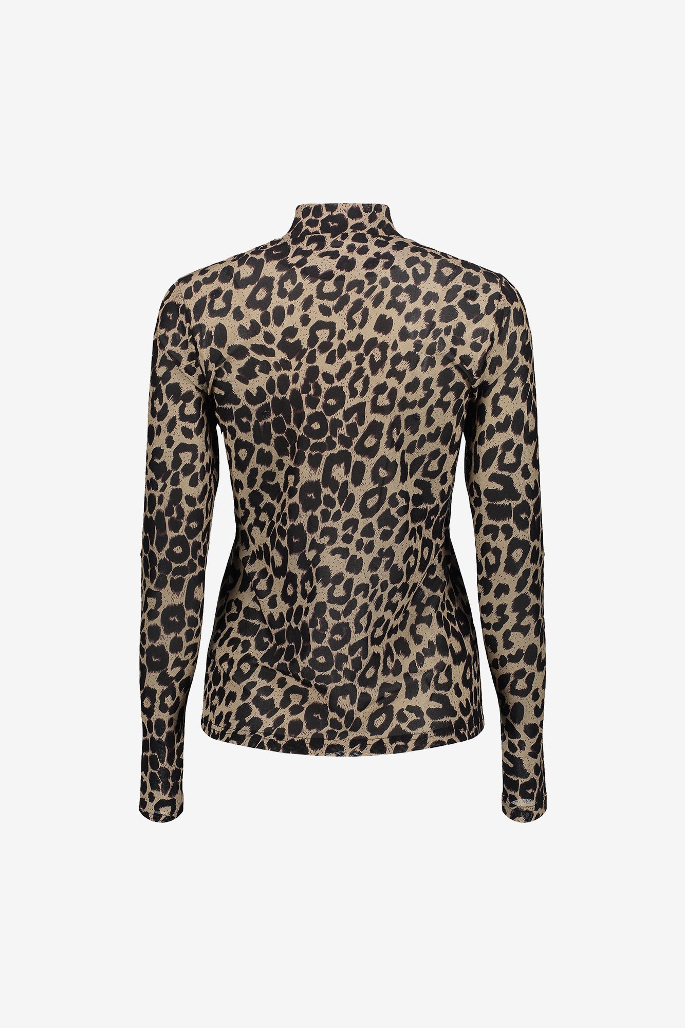 Geisha Damen-Mesh-Top mit Leoprint