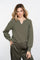 Geisha Damen-Top mit V-Ausschnitt und Jacquardmuster