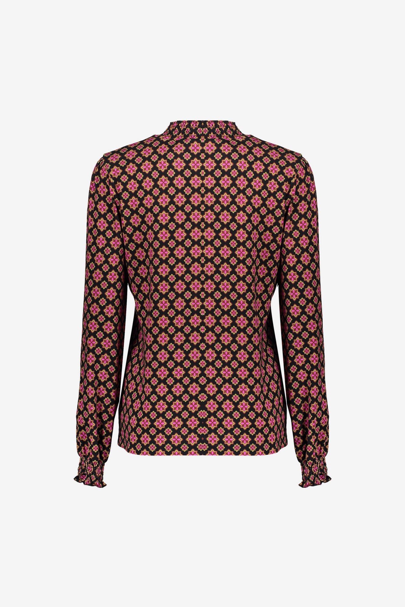 Geisha Damen-Top mit Retro-Sternenmuster