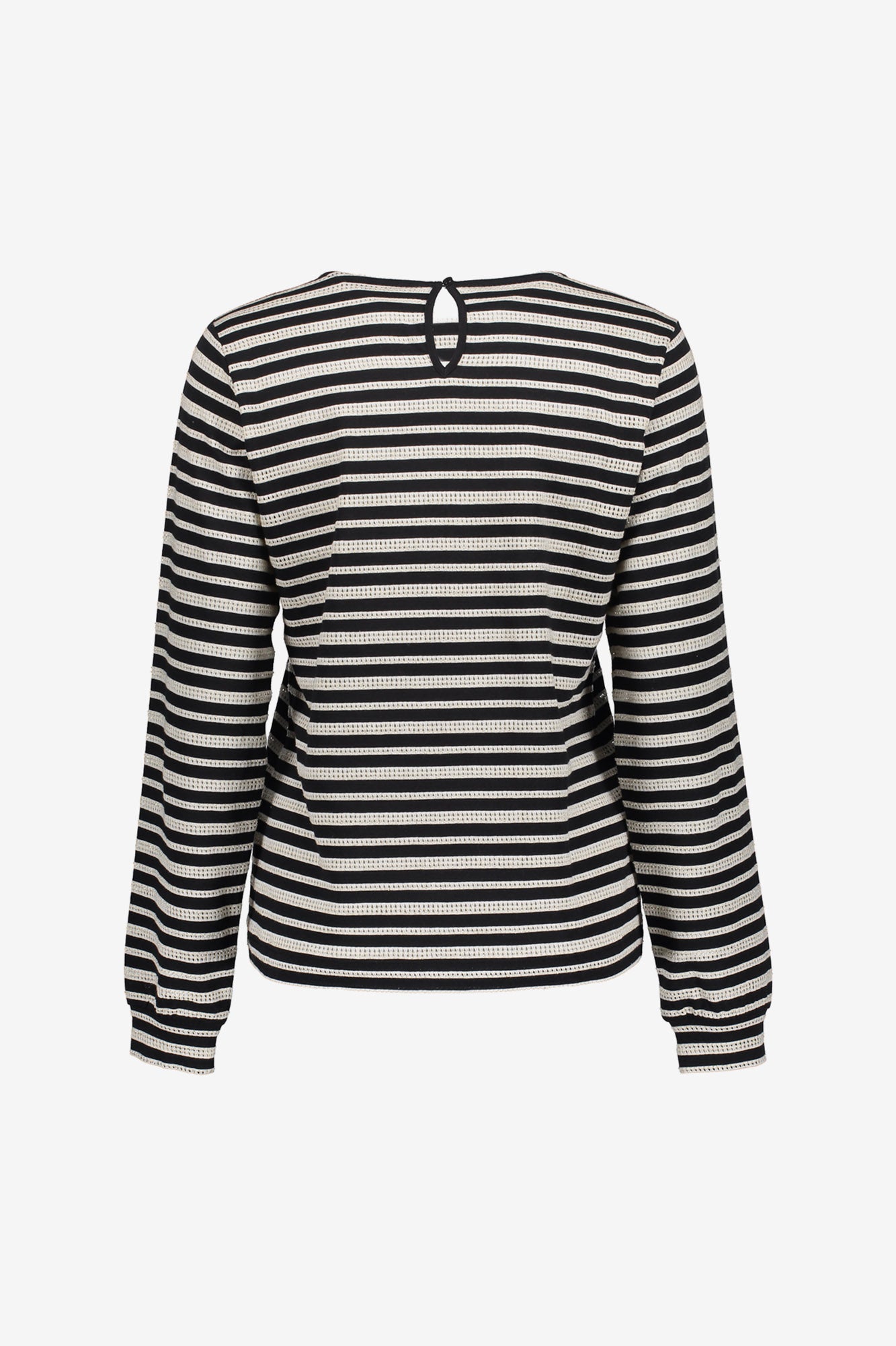 Geisha Damen-Ajour-Top mit Streifen