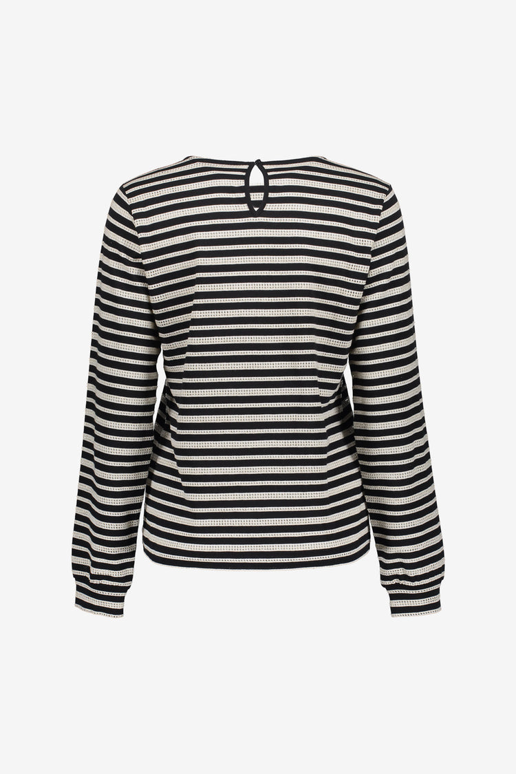 Geisha Damen-Ajour-Top mit Streifen