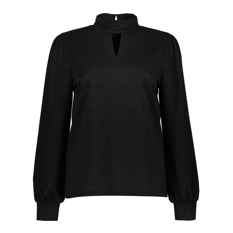 Geisha Damen-Choker-Top mit Puffärmeln