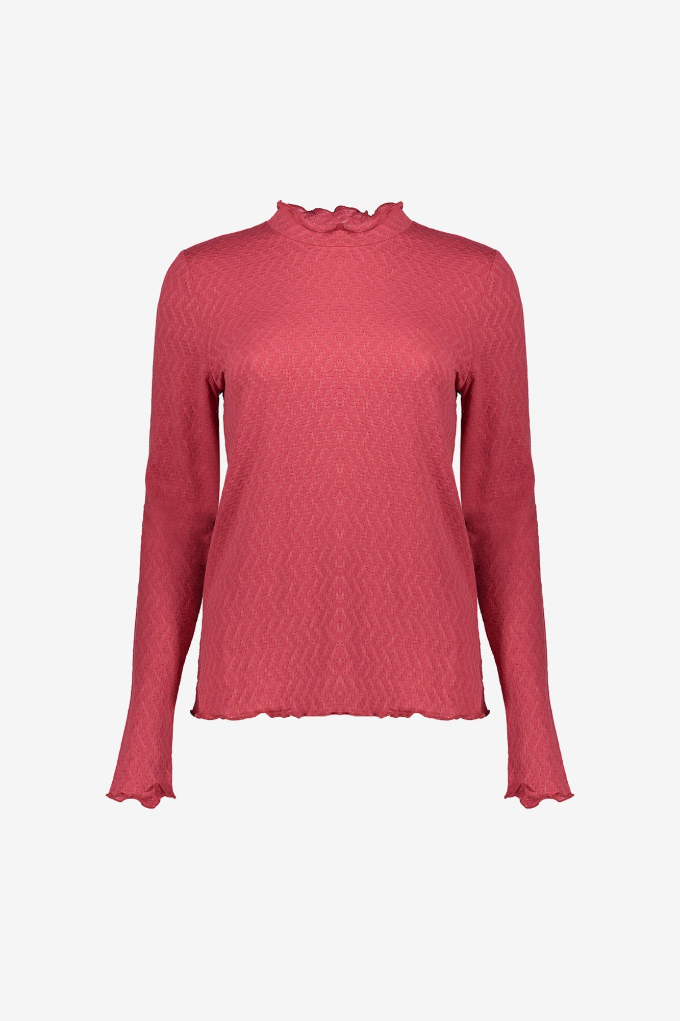 Geisha Damen Basic-Top mit Rüschen