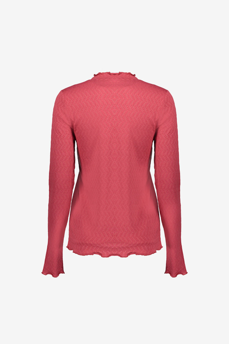Geisha Damen Basic-Top mit Rüschen