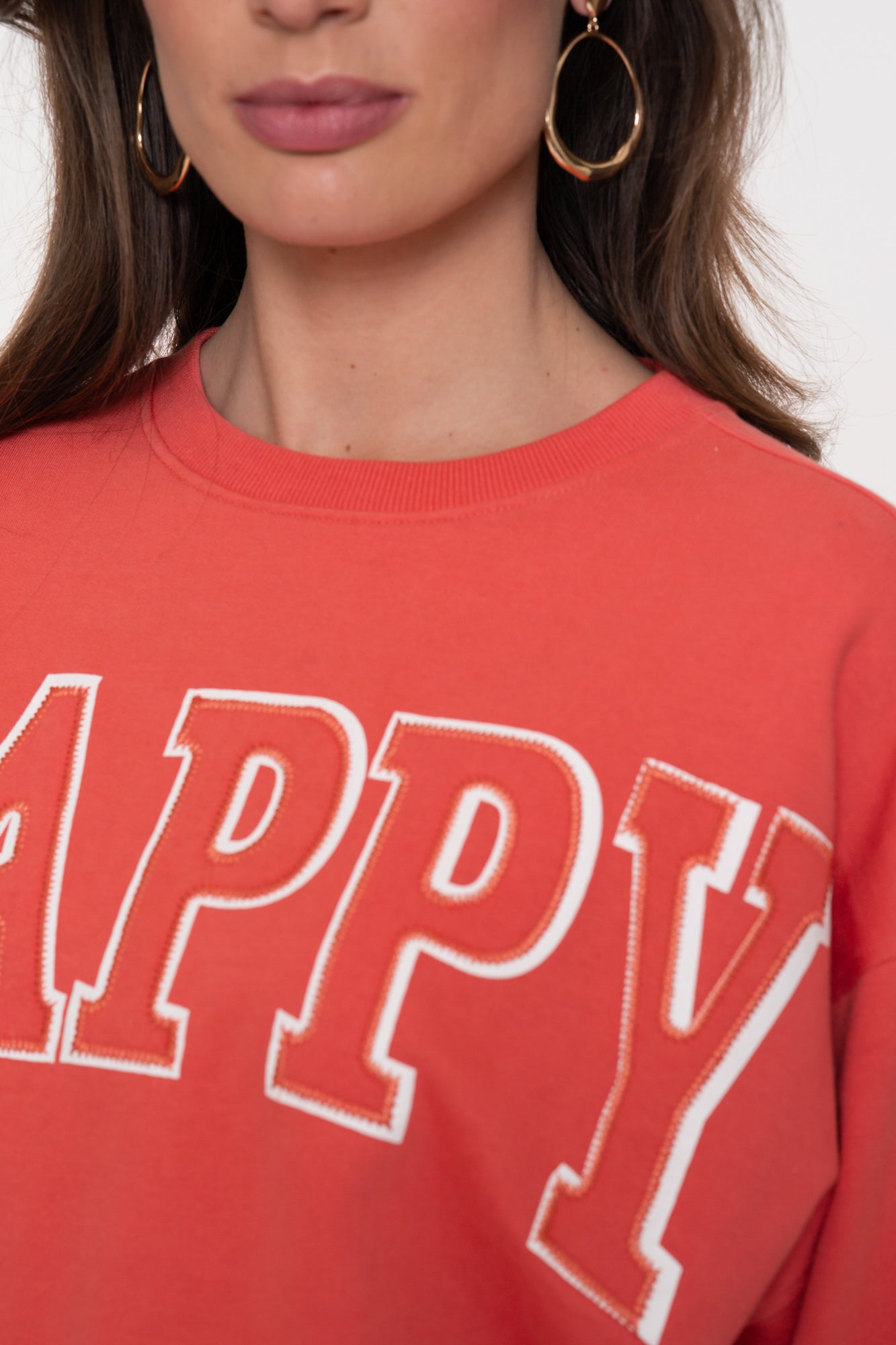 Geisha Damen-Sweatshirt ‚Happy
