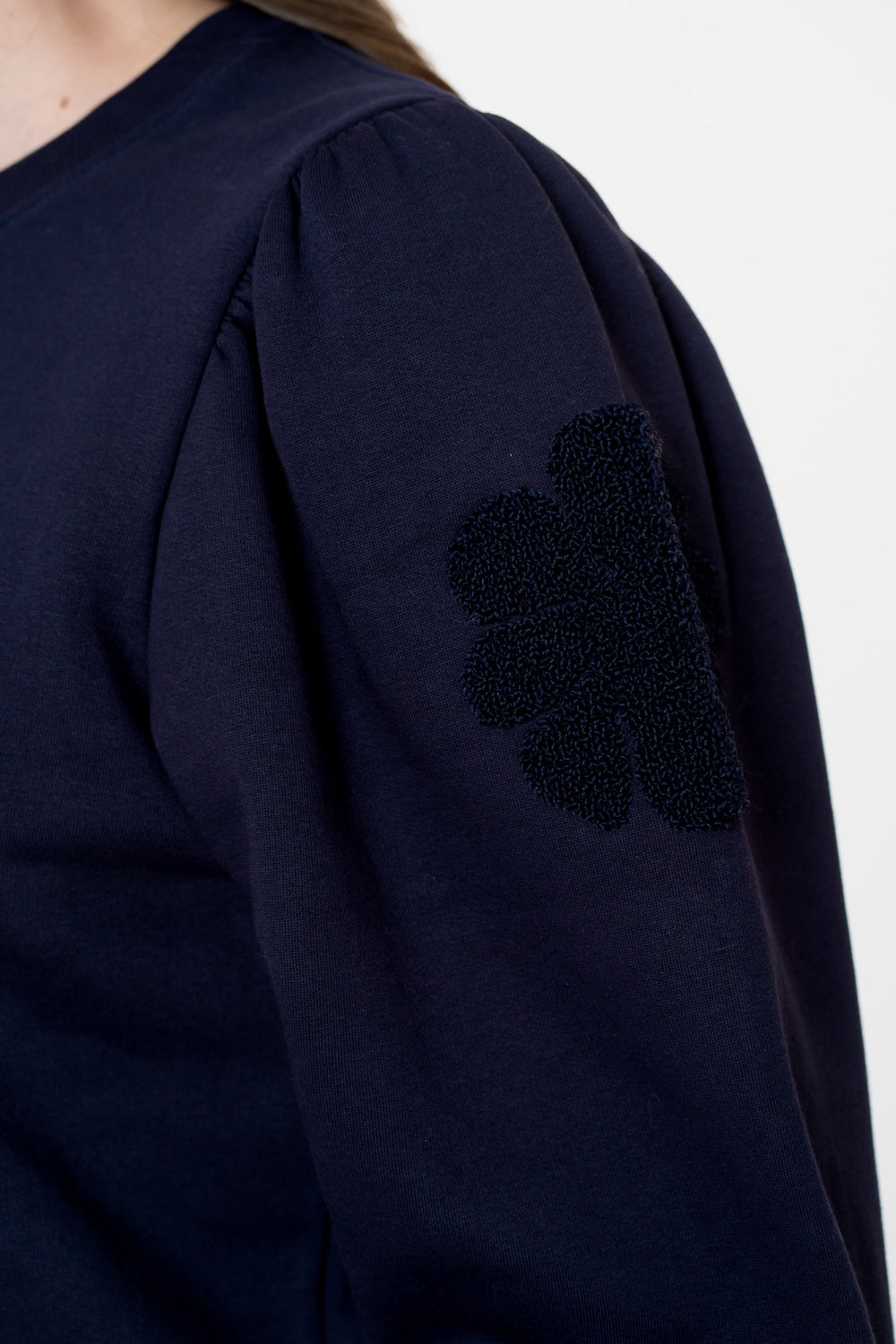 Geisha Damenpullover mit bestickten Blumen-Details