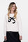 Geisha Damen-Sweater mit Schleifenprint auf der Brust