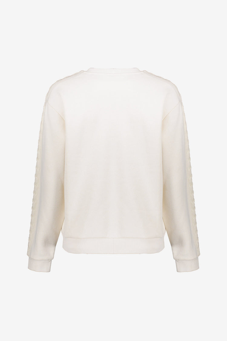 Geisha Damen-Sweatshirt mit Strickdetail