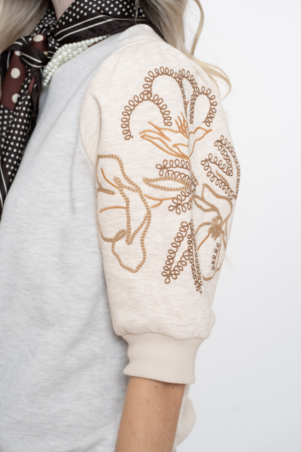 Geisha Damen-Sweater mit elegantem Muster