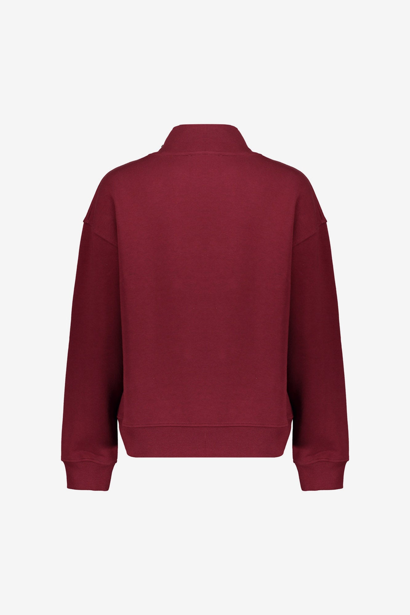 Geisha Damen Burgunderrote Strickpullover mit goldenen Knöpfen