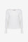 Geisha Damen Basic Rippstrick-T-Shirt mit langen Ärmeln