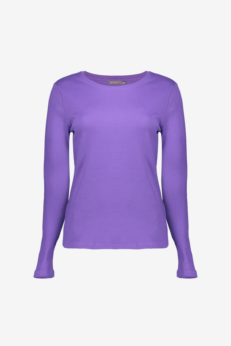 Geisha Damen Basic-Rippstrick-T-Shirt