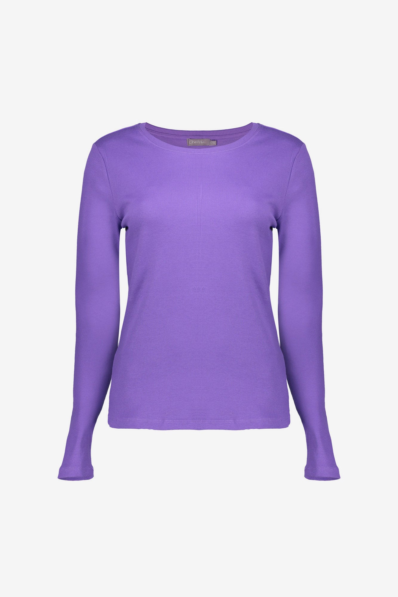 Geisha Damen Basic-Rippstrick-T-Shirt
