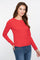 Geisha Damen Basic-Rippstrick-T-Shirt