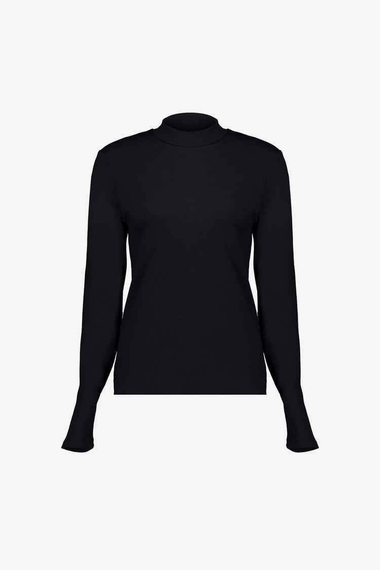 Geisha Damen-Rippstrick-T-Shirt aus weichem Material