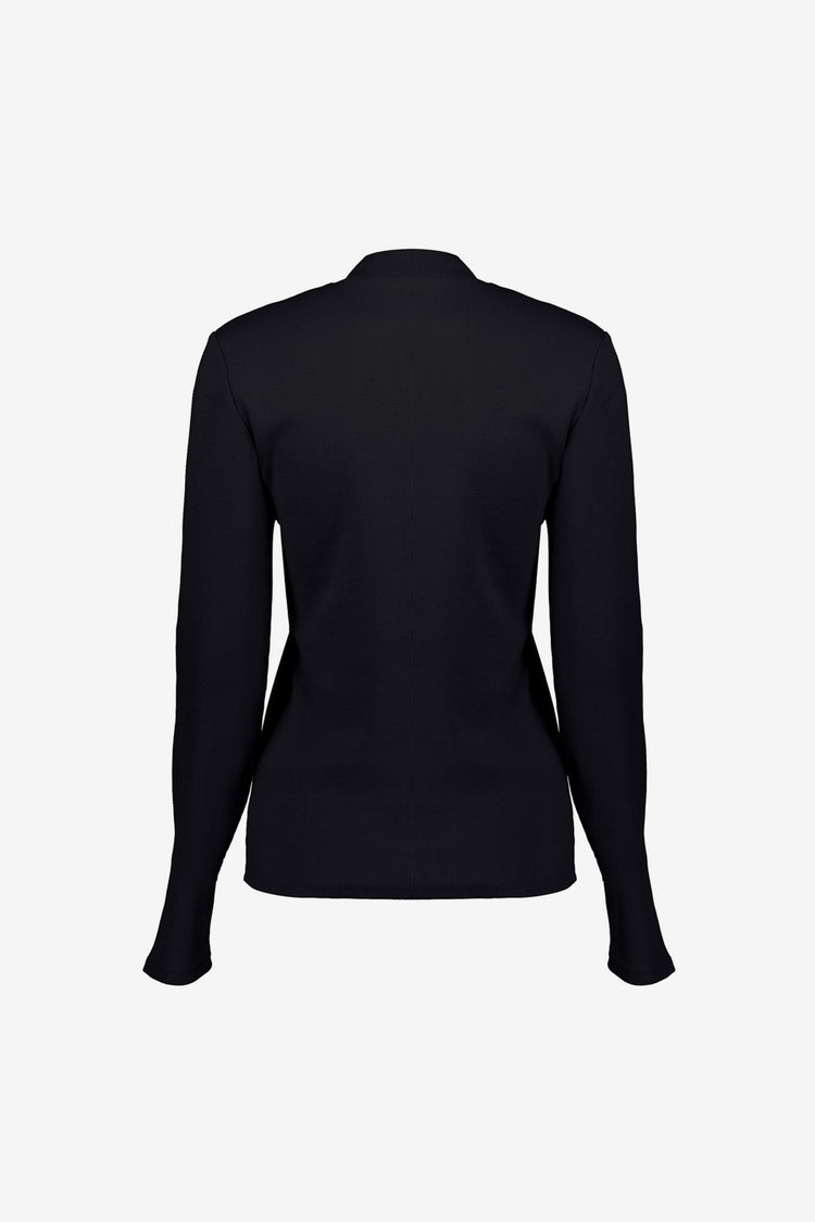 Geisha Damen-Rippstrick-T-Shirt aus weichem Material