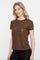 Geisha Damen-T-Shirt mit Folienprint