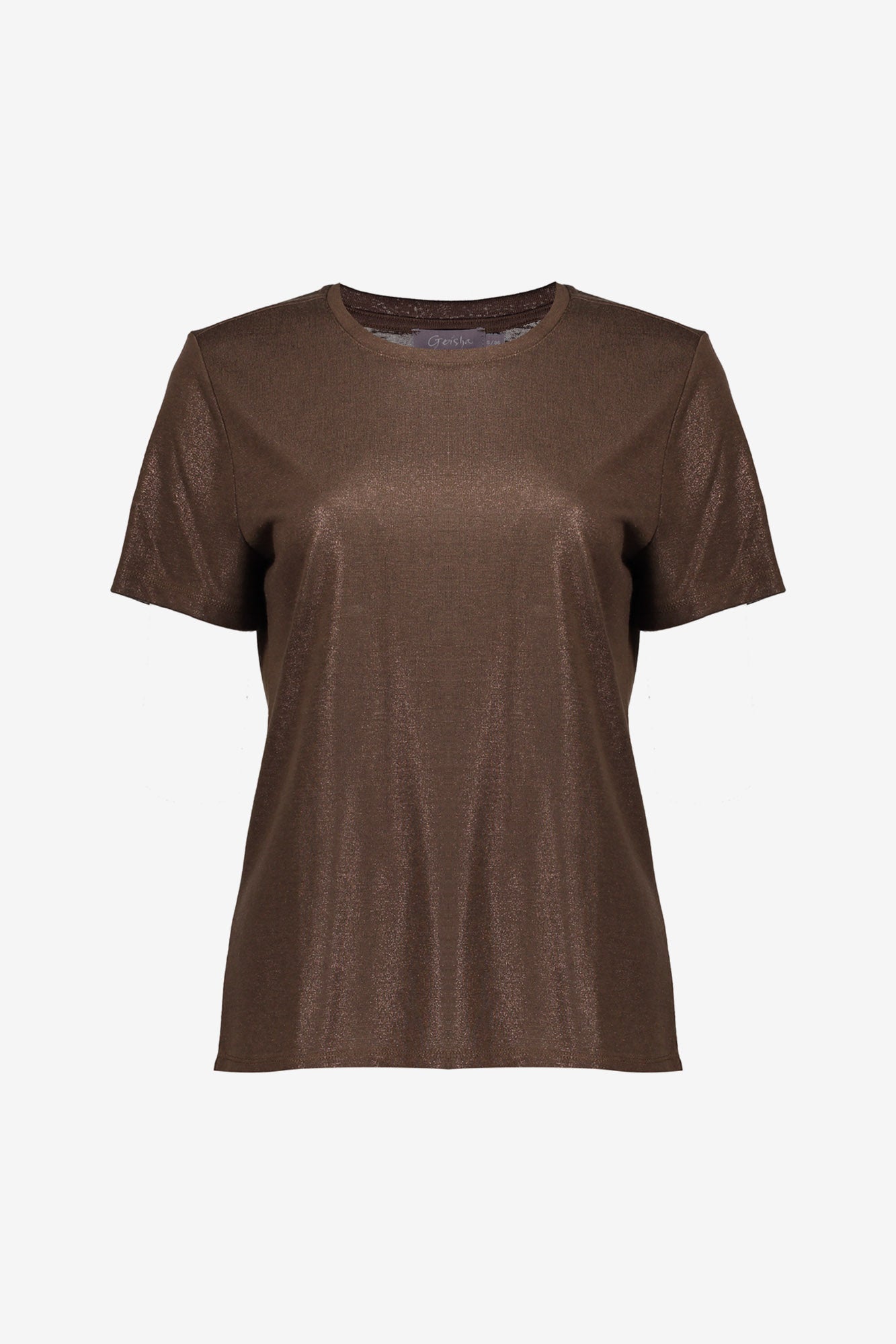 Geisha Damen-T-Shirt mit Folienprint