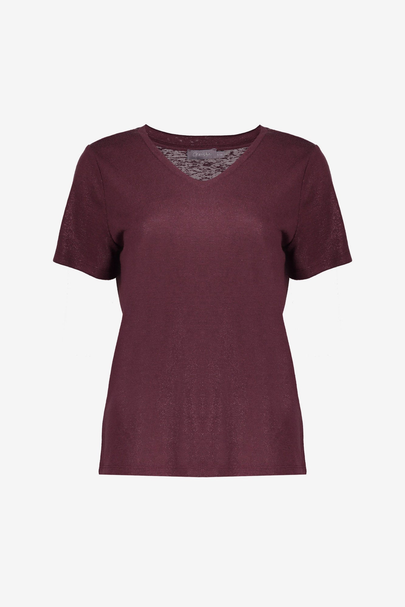 Geisha Damen-Jersey-T-Shirt mit Folienprint