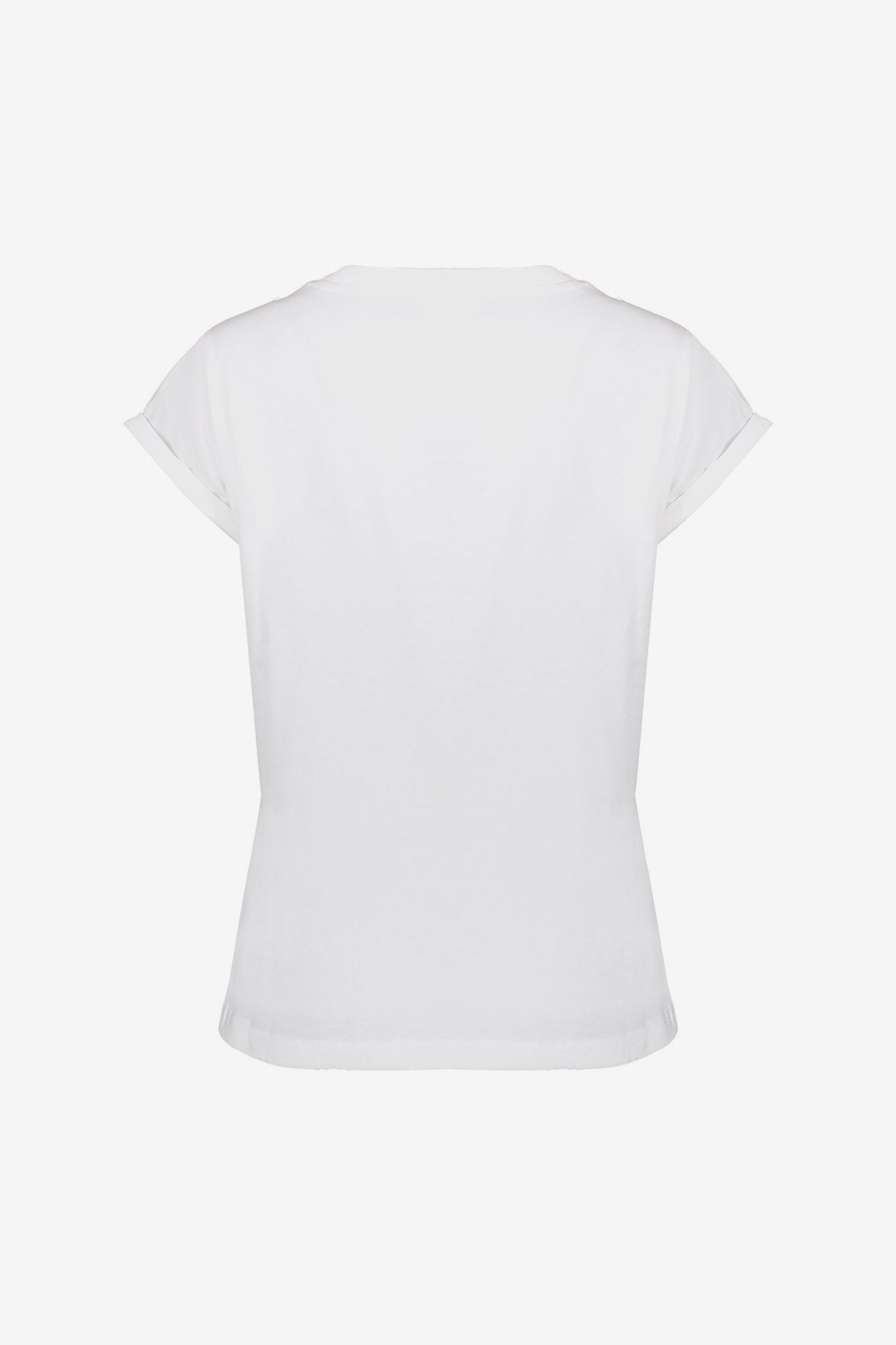 Geisha Damen-Basic-T-Shirt mit Sticktext