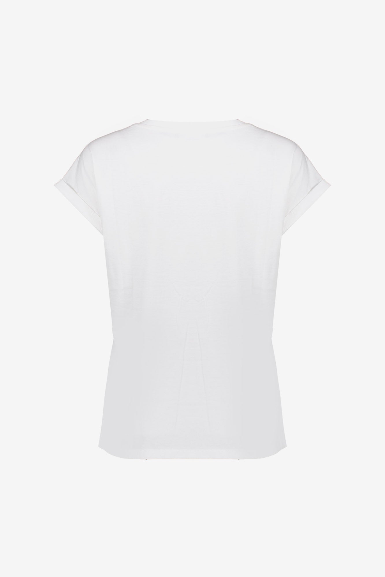 Geisha Damen Basic-T-Shirt mit Sticktext