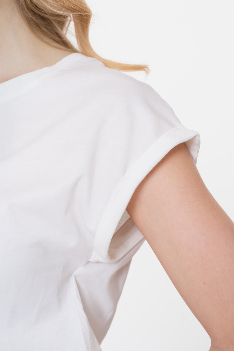 Geisha Damen-Basic-T-Shirt mit Sticktext