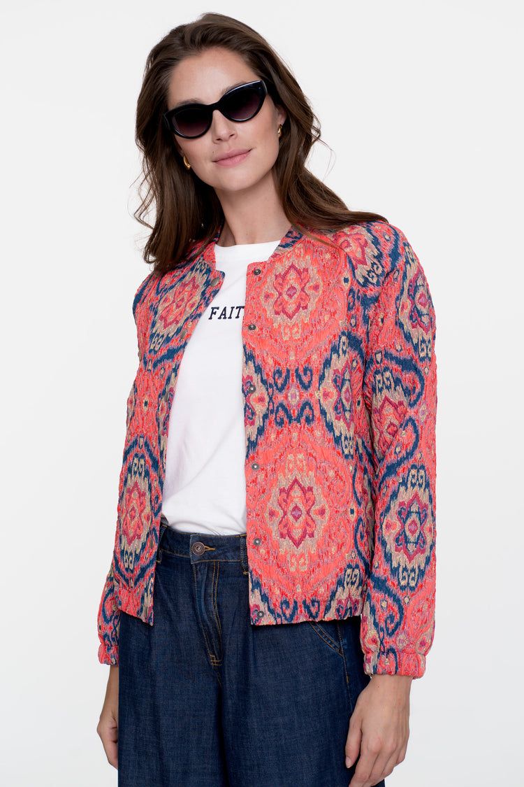 Geisha Damen Basic-T-Shirt mit Sticktext