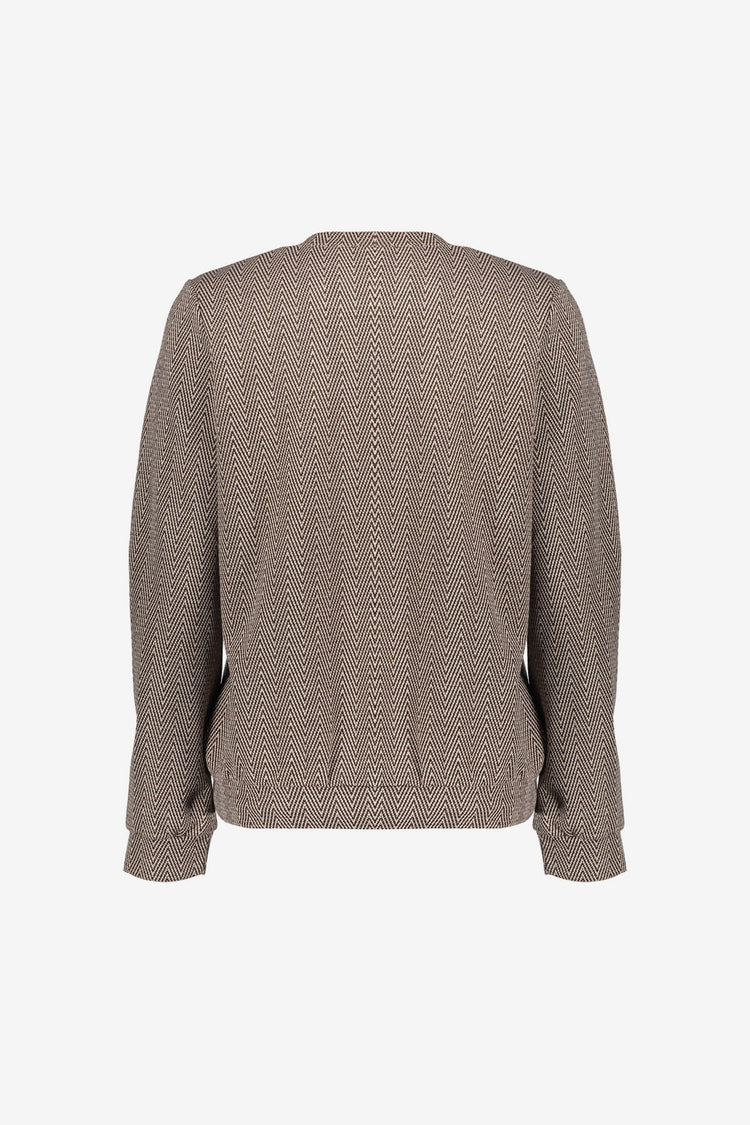 Geisha Damen-Top mit Zickzackmuster und Lurex