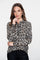 Geisha Damen Jersey-Bluse mit Leopardenprint