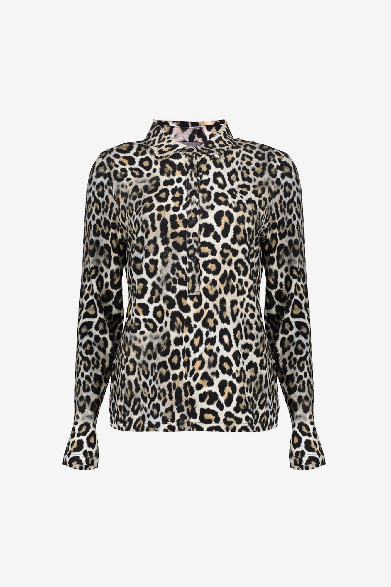 Geisha Damen Jersey-Bluse mit Leopardenprint