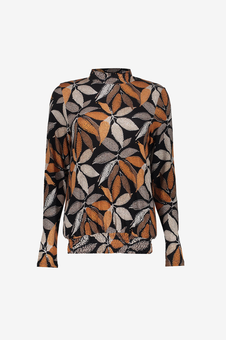 Geisha Damen-Top mit Smokdetails