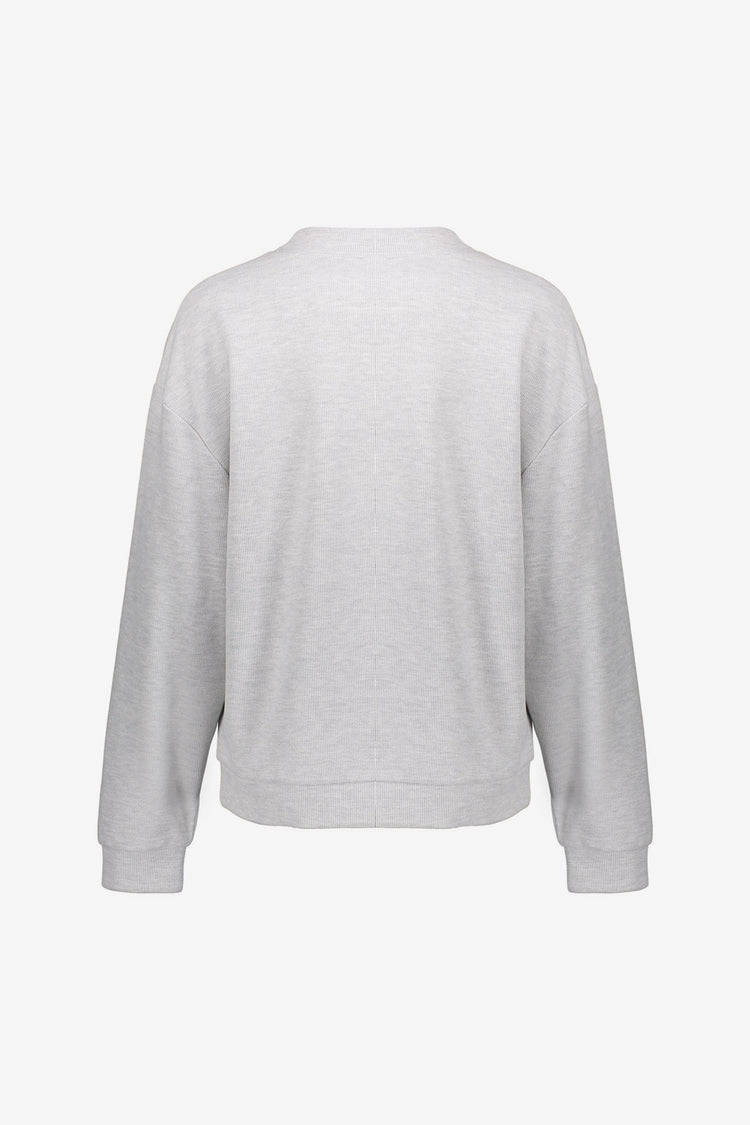 Geisha Damen-Melangepullover mit V-Ausschnitt