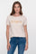 Geisha Damen-Melange-T-Shirt „Bonheur“