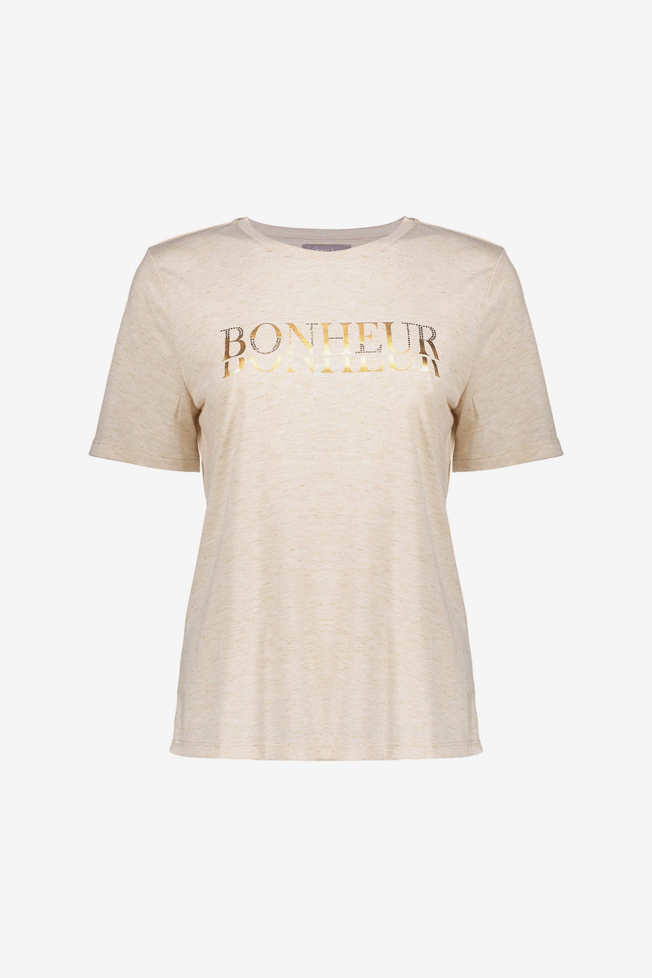 Geisha Damen-Melange-T-Shirt „Bonheur“