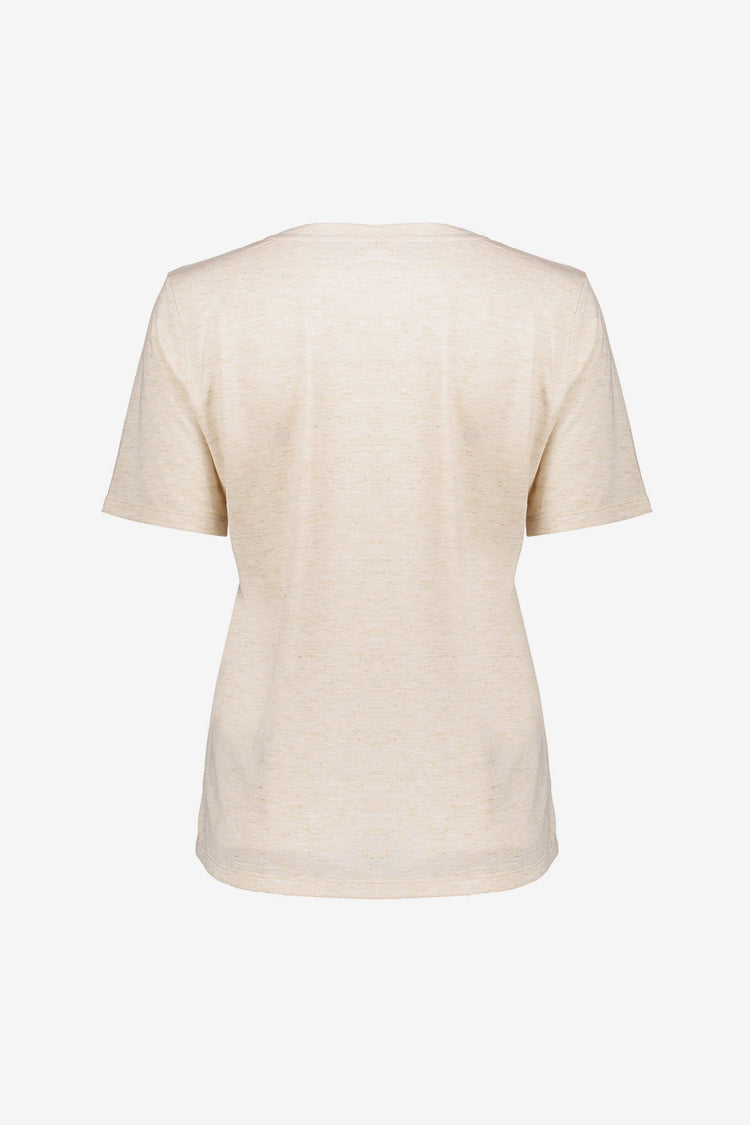 Geisha Damen-Melange-T-Shirt „Bonheur“