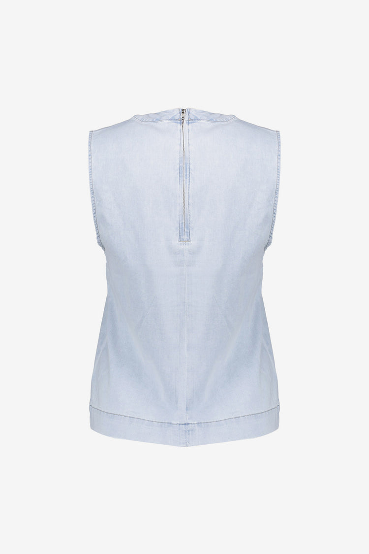 Geisha Fashion Damen Denim Boxy Top