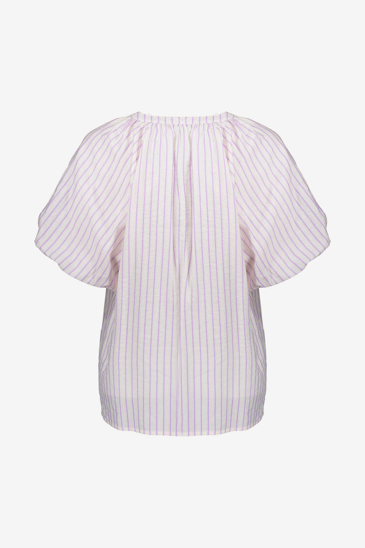 Geisha Fashion Damen-Top Streifen Schleifendetail