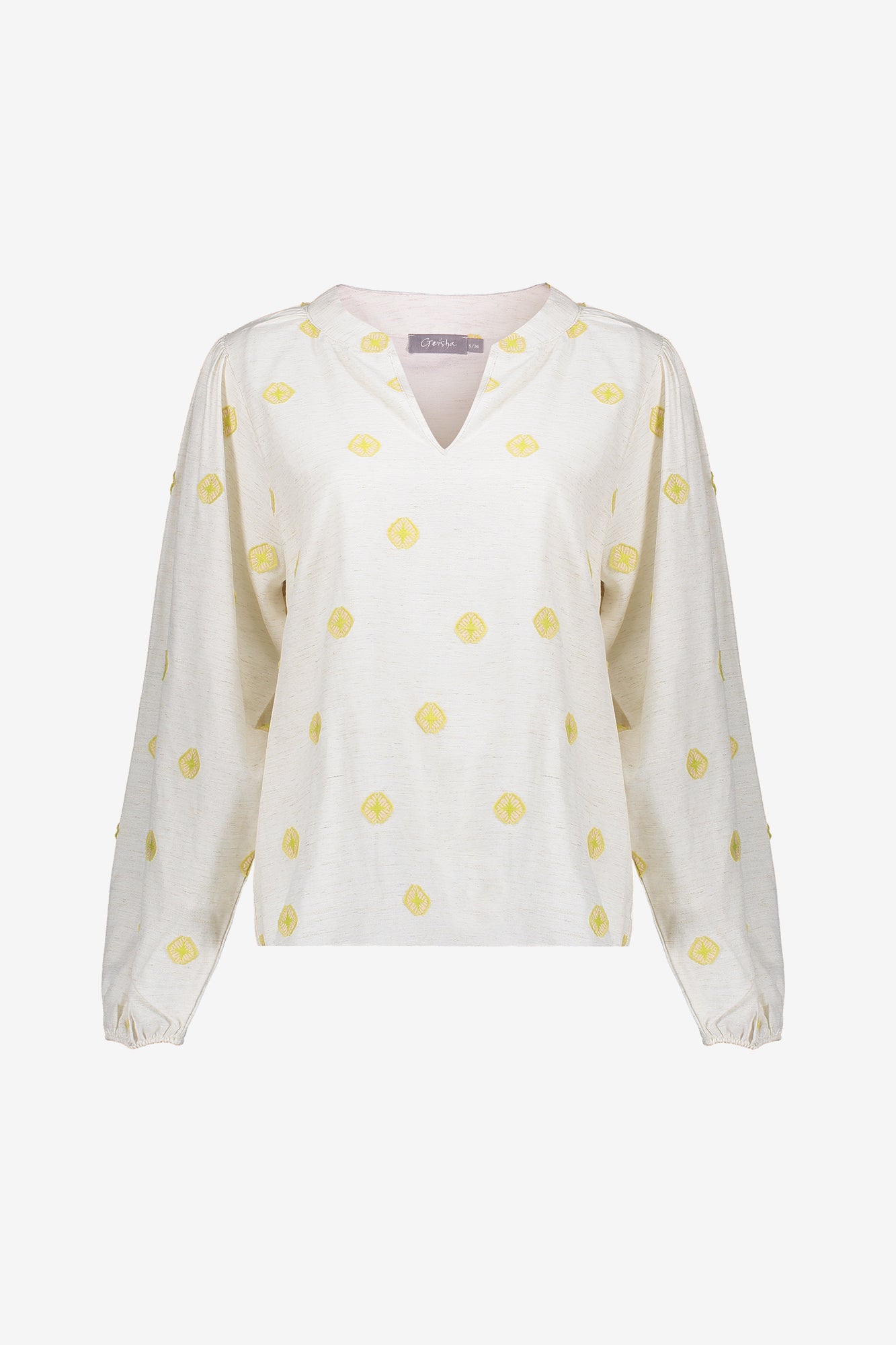 Geisha Fashion Damen Top mit eingearbeiteten Aztek-Details