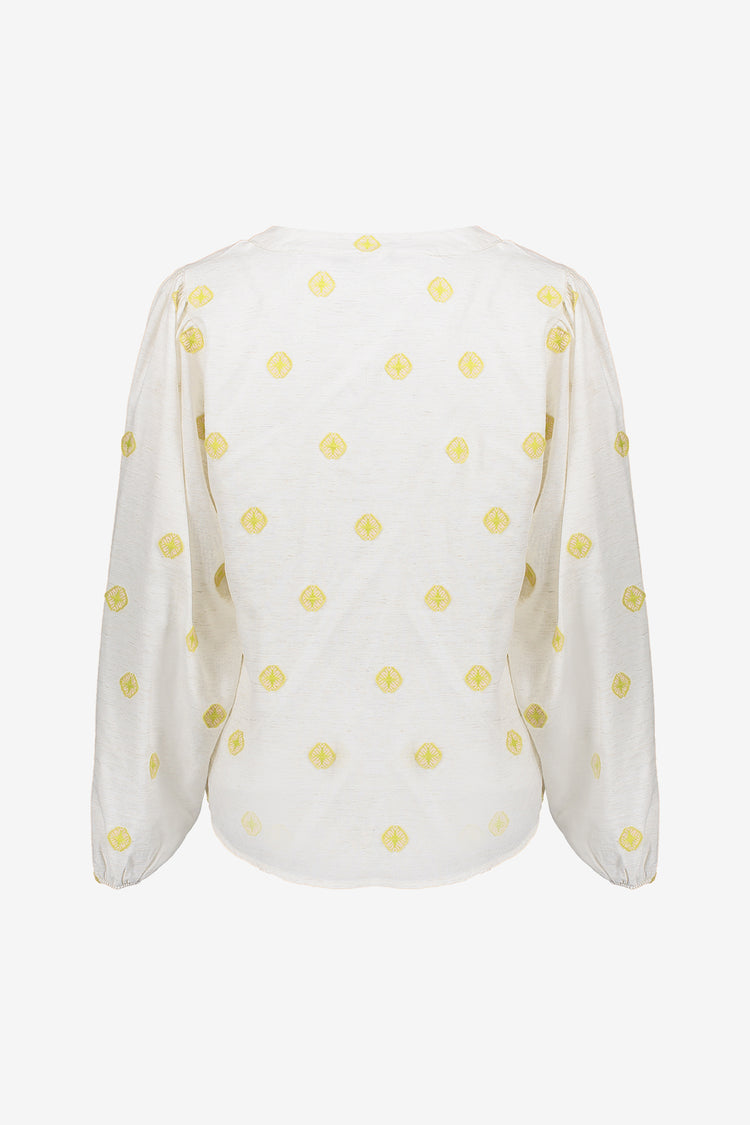 Geisha Fashion Damen Top mit eingearbeiteten Aztek-Details
