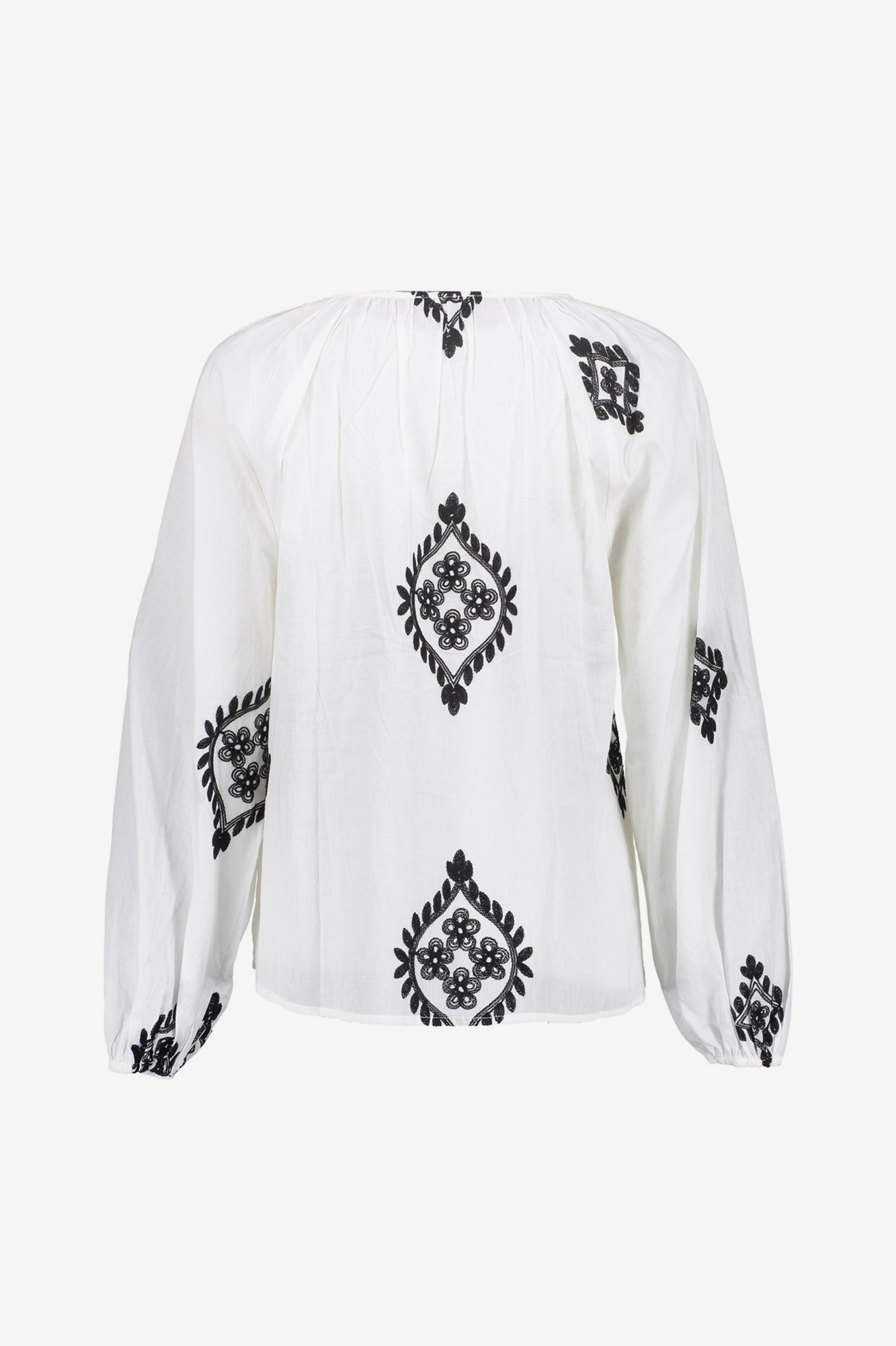 Geisha dames embroidery top met kwastjes