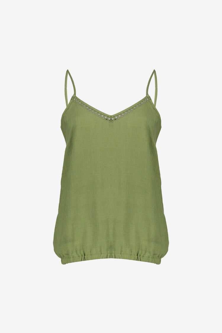 Geisha Damen sommerliches Leinentop