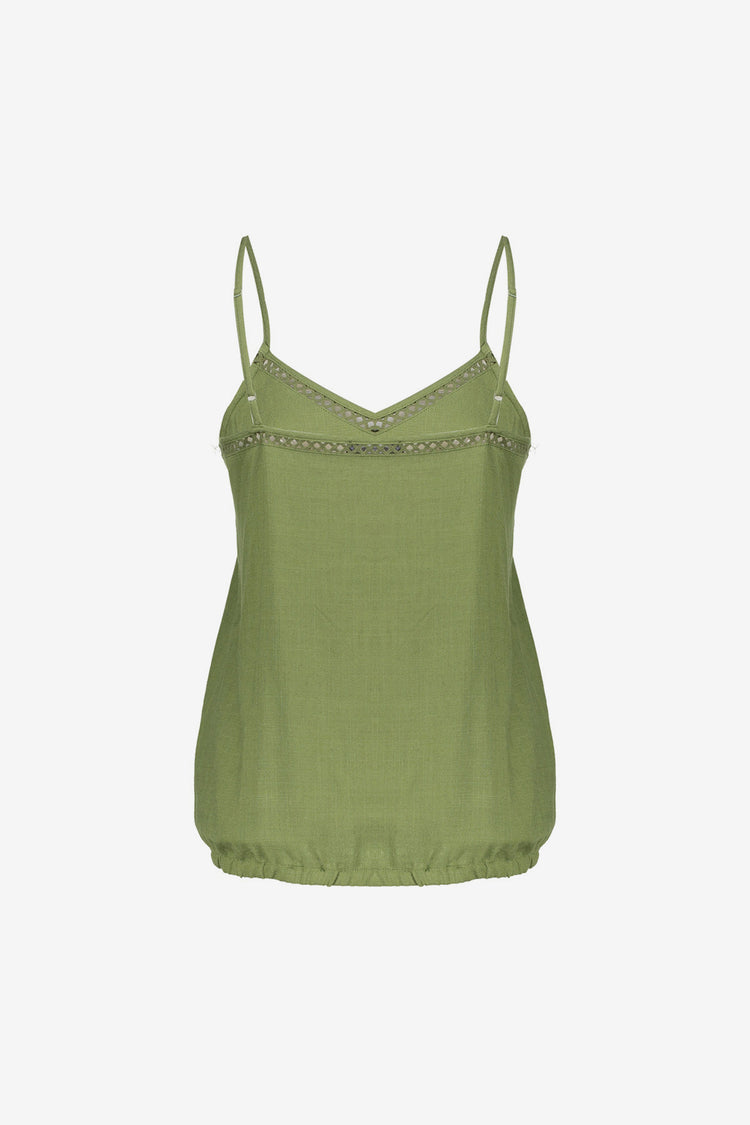 Geisha Damen sommerliches Leinentop