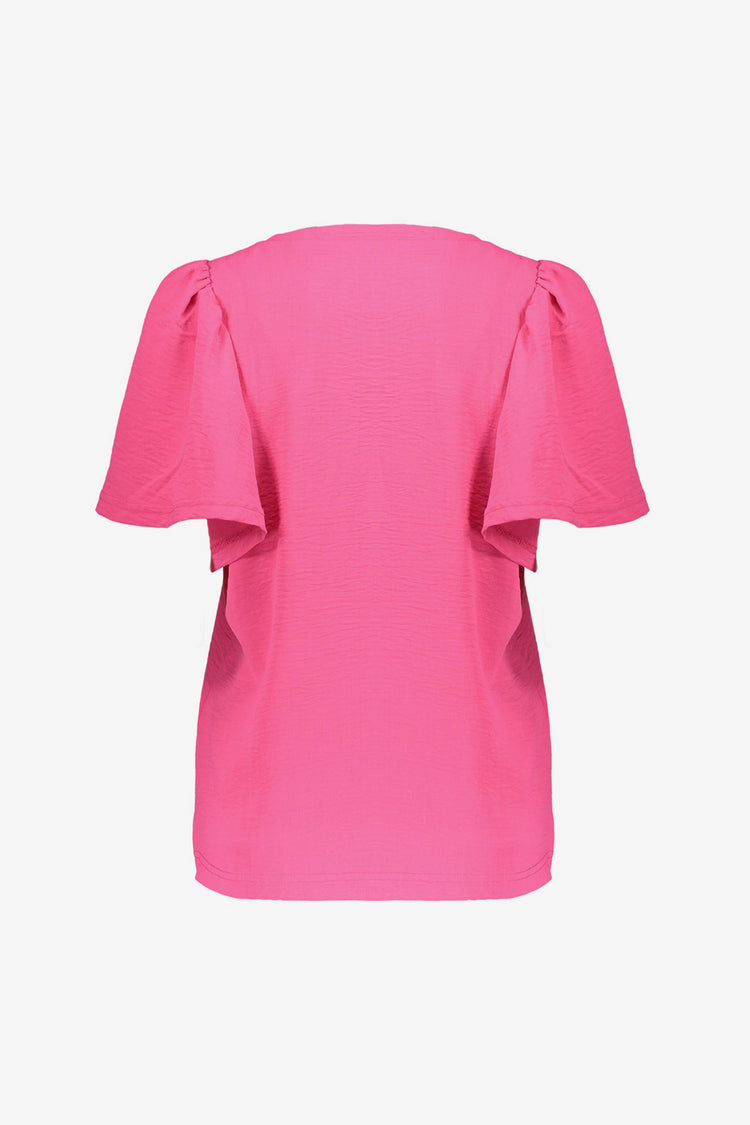 Geisha dames crinkle top met vlindermouwen