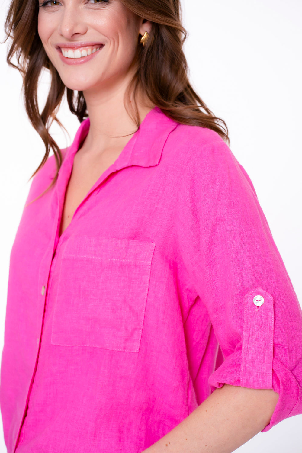 Geisha dames boxy blouse met strikdetail